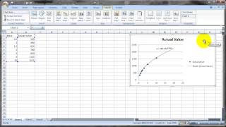 Curve Fitting with Microsoft Excel [upl. by Enyamrahc835]