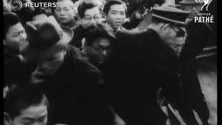 JAPAN Emperor Hirohito visits Hiroshima 1947 [upl. by Tanney]