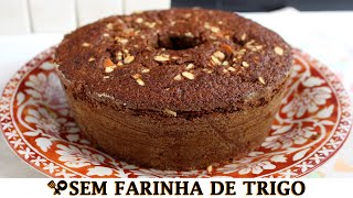 BOLO DE CHOCOLATE COM AVEIA SEM FARINHA DE TRIGO  RECEITAS QUE AMO [upl. by Nauq]