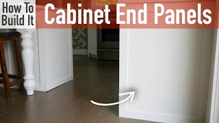 DIY Kitchen Cabinet End Panels [upl. by Noland]