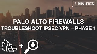 How to Troubleshoot IPSEC VPN Phase 1 on a PaloAlto Networks Firewall [upl. by Thurman]