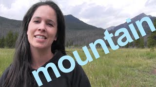 How to Say MOUNTAIN and SENTENCE  American English [upl. by Nagol]