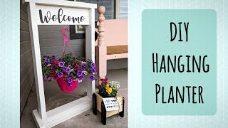 DIY Wooden Hanging Planter  StepbyStep Woodworking Guide [upl. by Mcginnis342]