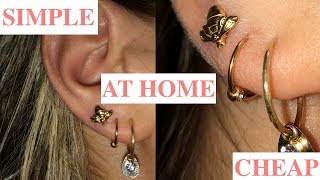 How To Pierce Your Ears At Home  Like A Pro [upl. by Buller]