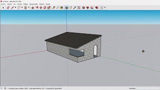 🏡 Tutorial Sketchup Techo Inclinado 1 Caída de Agua [upl. by Theressa]