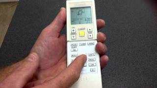 Daikin Remote Control 7 Day Timer Programming [upl. by Eissahc]