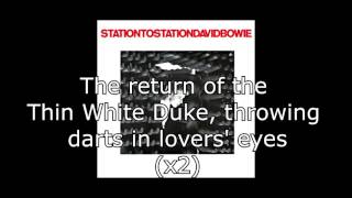 Station to Station  David Bowie  Lyrics [upl. by Reimer]