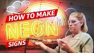 How Neon Signs Are Made for Restaurants — How to Make It [upl. by Sehguh597]