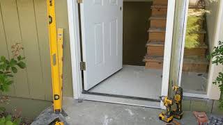 Jeld Wen Front Door Installation  Really crappy products and craftsmanship PART 1 [upl. by Adey]