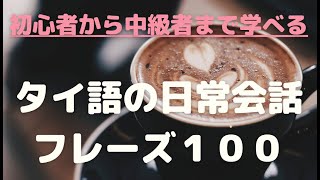 初心者から中級者まで学べるタイ語の日常会話フレーズ１００ [upl. by Anelra]