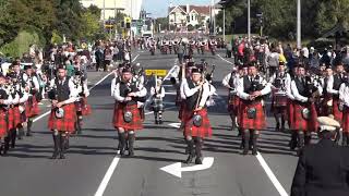 Manawatu Scottish Pipe Band  Street March  Invercargill Nationals 2020 [upl. by Htes]