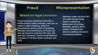 What is Difference Between Fraud amp Misrepresentation [upl. by Peugia]