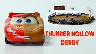 CRASH amp SMASH Cars 3 Thunder Hollow Crazy 8 RACE Demolition Derby Lightning McQueen Miss Fritter [upl. by Adama375]