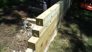 HOW TO Build a Timber Wall [upl. by Eenwahs]