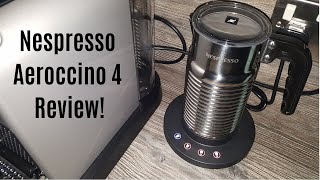 Nespresso Aeroccino 4 Milk Frother Review  Worth upgrading from the Aeroccino 3 [upl. by Mungo]