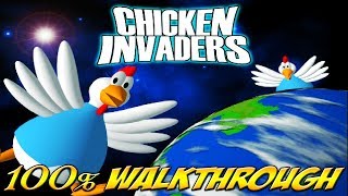 Chicken Invaders 1  ALL WAVES  LEVELS 100 walkthrough [upl. by Tessler]