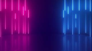 No Copyright Vertical Glowing Neon Lights Stage Loop Animated Background  Motion Made [upl. by Belter777]