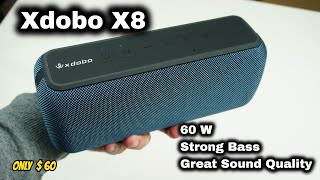 Xdobo X8 Bluetooth Speaker 60W Strong Bass with Good quality Audio Sample amp Review [upl. by Latsyek523]