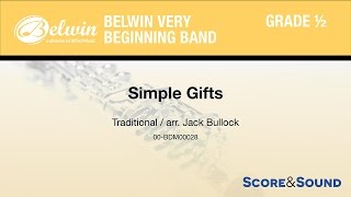 Simple Gifts arr Jack Bullock – Score amp Sound [upl. by Schroder625]