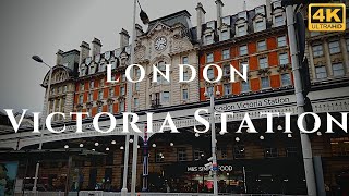 London Victoria Station Walk Through England 4K [upl. by Oine]