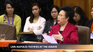 Miriam asks Napoles to answer truthfully clarifies selfincrimination [upl. by Adikam573]