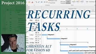 16 MS Project 2016 ● Recurring Tasks ● Project Meetings [upl. by Lester]