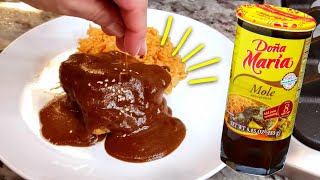 EASY Chicken Molé Recipe  Doña Maria Mole Sauce [upl. by Selia766]