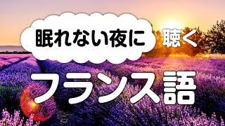 眠れない夜に聞き流すフランス語会話（日本語訳付き） [upl. by Ecnerrot]