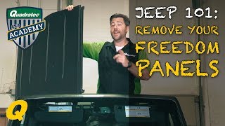 How to Remove the Freedom Panels from your Jeep Wrangler JK [upl. by Roy]