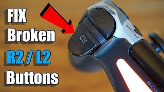 How to FIX BROKEN R2  L2 Buttons on PS4 CONTROLLER Button Replacement [upl. by Matthiew48]