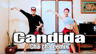 Candida l cha cha remix l JampA danceworkout choreography [upl. by Aidekal74]