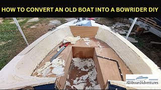 Boat conversion into Bowrider [upl. by Dranyam]