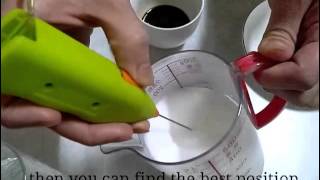 How To Make Latte Art with Mini Milk Frother [upl. by Nirel]