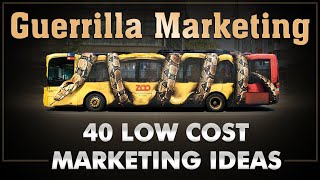 Guerilla Marketing  Ambush Marketing  40 Low Cost Ideas  Dr Vivek Bindra [upl. by Eillor]