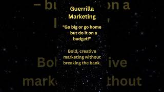 Guerrilla Marketing [upl. by Ylreveb]