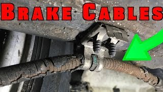 How to Replace and Adjust Parking Brake Cables [upl. by Xylina84]