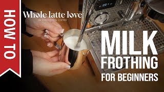 How To Milk Frothing for Beginners 5 Tips [upl. by Nohcim]