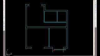 AutoCAD How to draw a basic architectural floor plan [upl. by Arihsat]