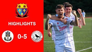 Caerleon 05 Cwmbrân Town  Gwent FA Senior cup  Quarter final highlights [upl. by Sixla228]