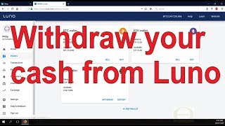 How to withdraw your local currency from your Luno wallet [upl. by Adelpho]