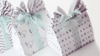 Origami Gift Bag Tutorial  DIY  Paper Kawaii [upl. by Ardua]