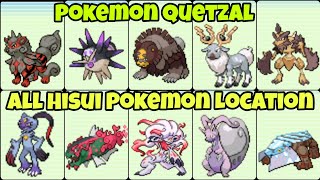 All Hisui Pokemon Location In Pokemon Quetzal [upl. by Avah135]