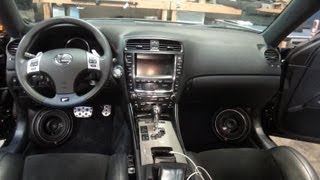 Custom Fiberglass Kick Panels  Lexus ISF 7000 Watt Sound System Install Video 8 [upl. by Preston]