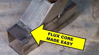 Gasless Flux Core Welding Basics for Beginners [upl. by Attiuqahs]